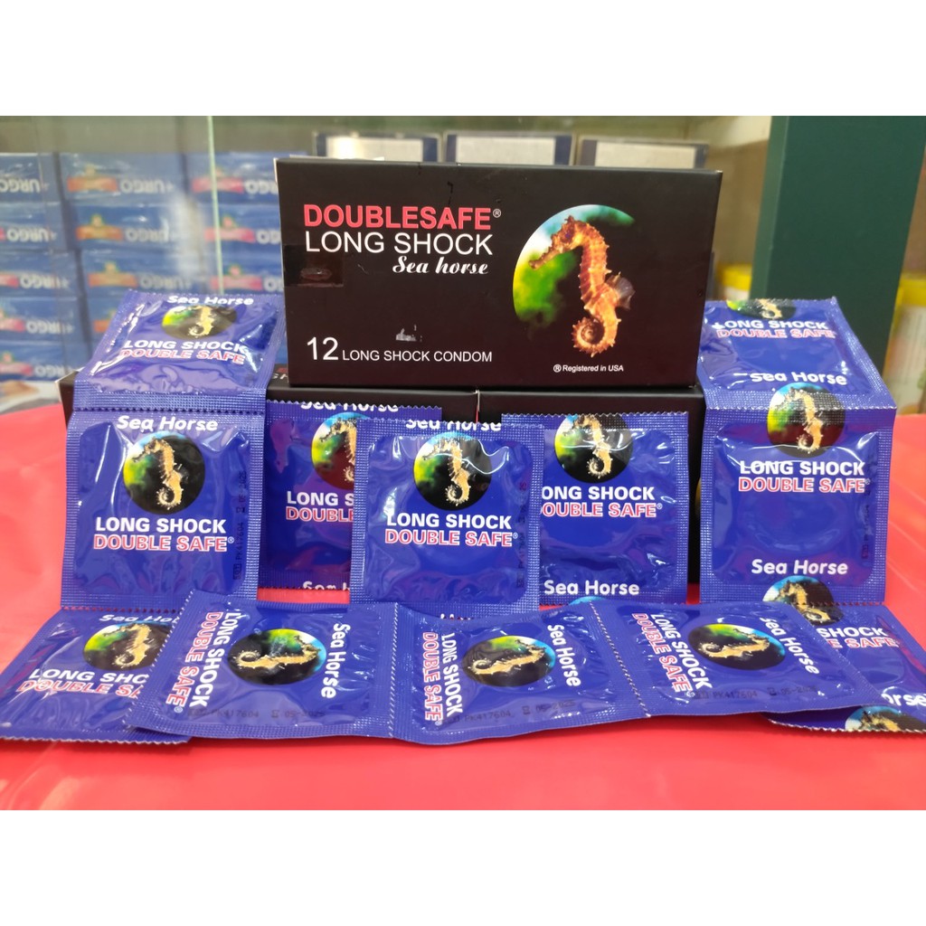 ✅Bao cao su cá ngựa doublesafe long shock ✅Chính hãng