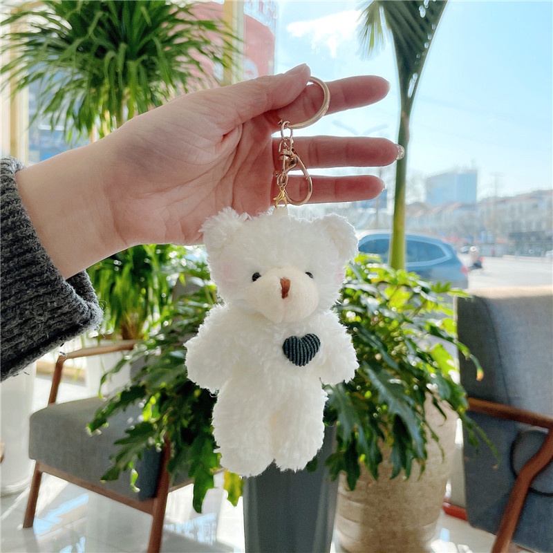 Móc khóa gấu bông treo balo cute dễ thương giá rẻ MEOW STORE MK05