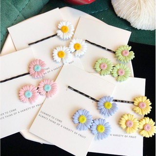 Set Kẹp Tóc Hoa Cúc 2 Chi Tiết Dễ Thương