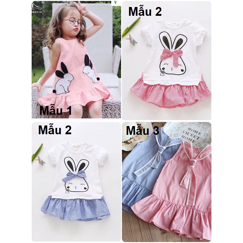 Váy chất cotton 4 chiều cho bé gái (chọn mầu/chọn mẫu)
