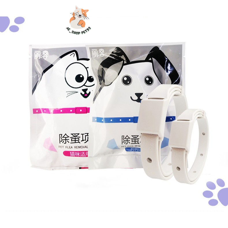 Vòng cổ chống ve rận bọ chét chó mèo - chống bọ chấy trên da lông cún, mèo - bền - đẹp - không thấm nước