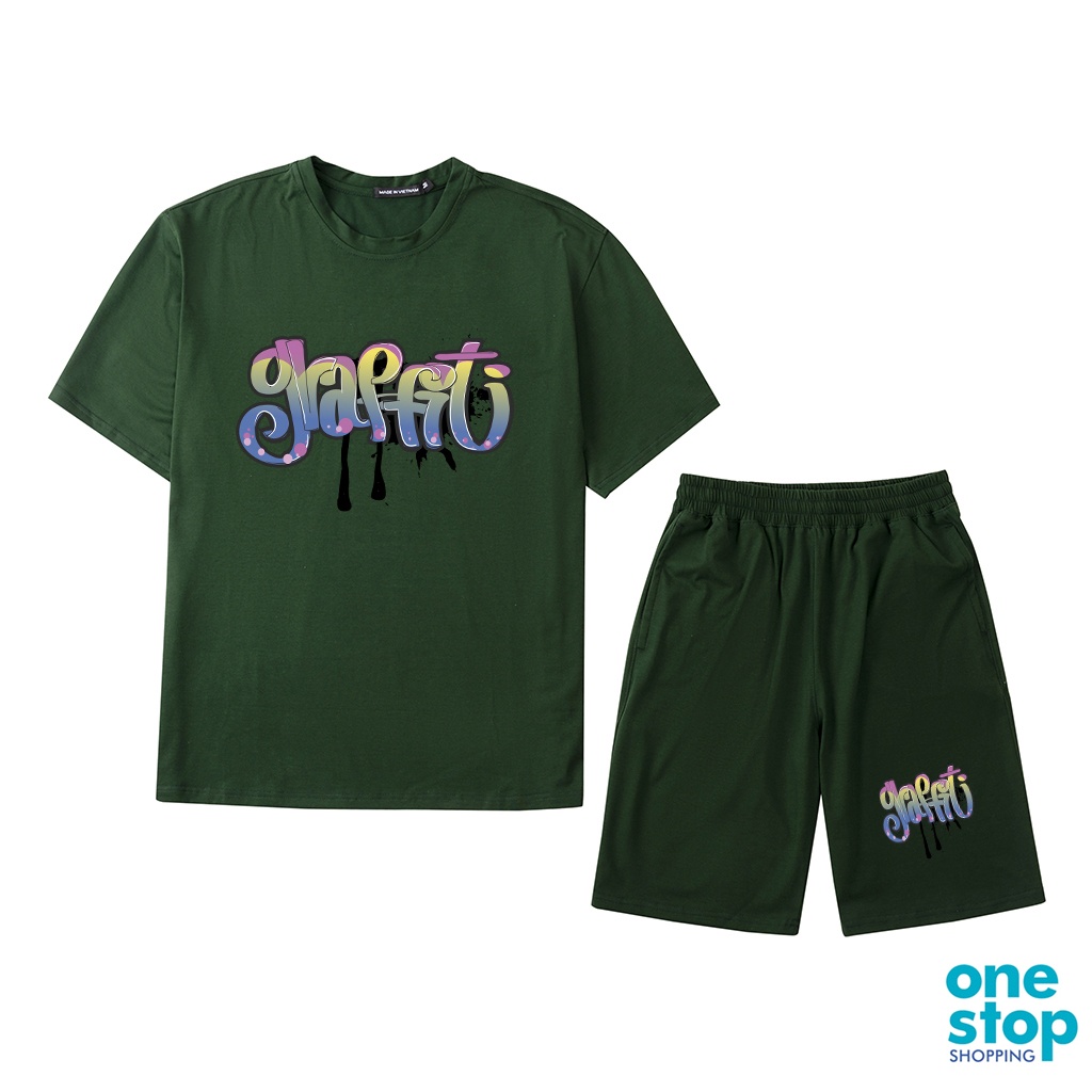Bộ đồ thời trang unisex chất liệu vải cotton B06 One shop