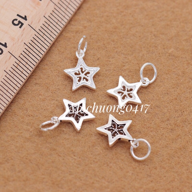 CHUYÊN SỈ  Charm ngôi sao bạc hàng siêu đẹp - Bạc tốt loại 1, PH264