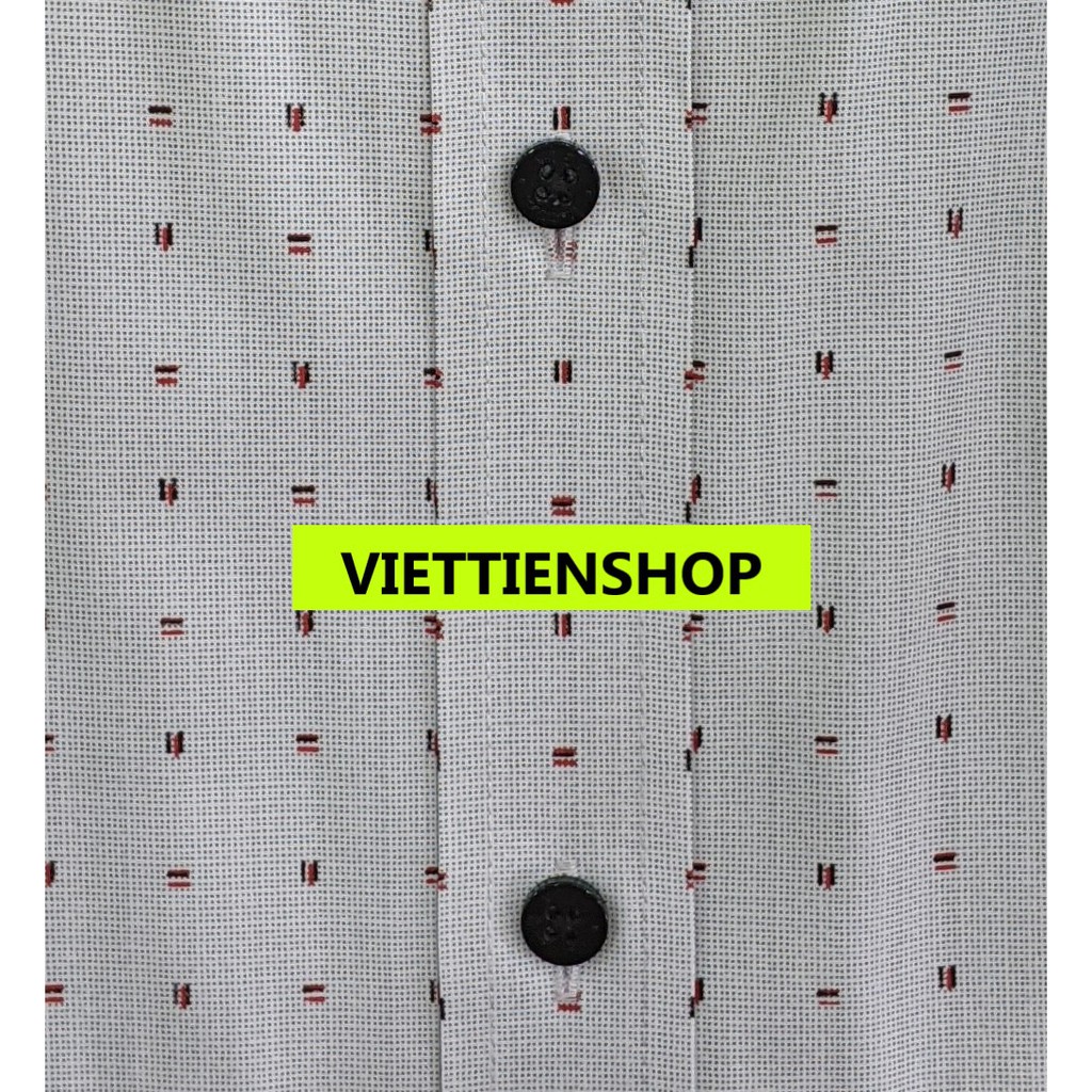 ÁO SƠ MI VIỆT TIẾN DÀI TAY VẢI TRE HOA VĂN
