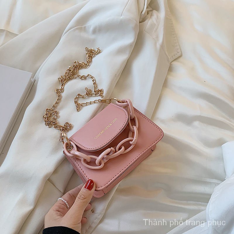 Túi đeo chéo hình vuông acrylic phong cách phương Tây mới dành cho phụ nữ 2022