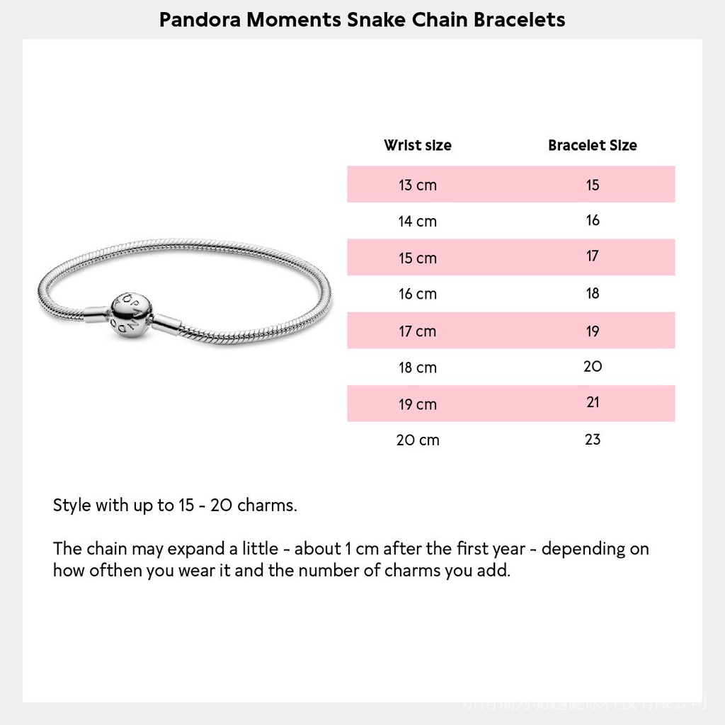 Pandora Vòng Tay Mạ Vàng Hồng 14K Đính Đá Lấp Lánh