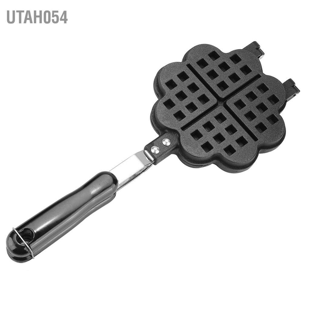 Hàng Sẵn Chảo nướng làm bánh quế không dính Khuôn Nướng Bánh Waffle Hình trái tim tiện dụng cho nhà bếp【Utah054】