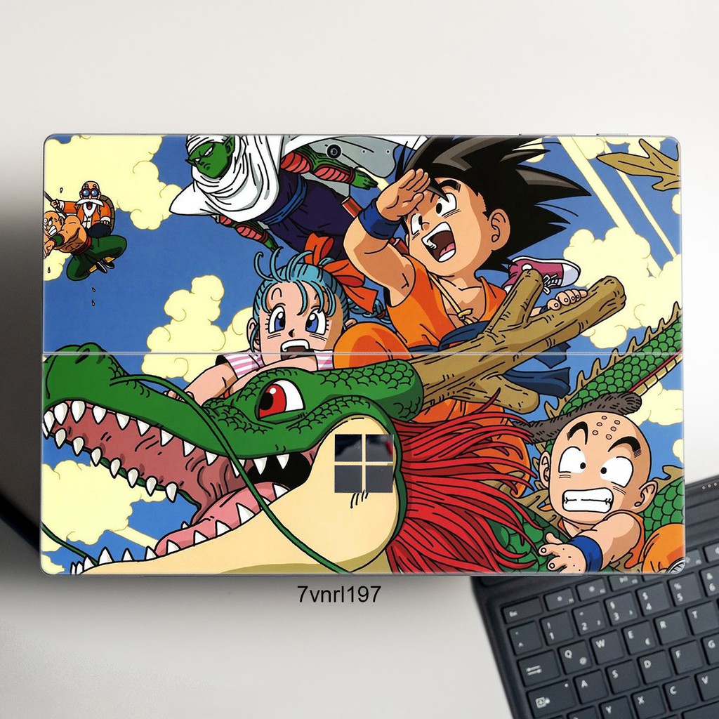 CỰC SỐC Skin dán hình Dragon Ball x03 cho Surface 3 2015; Go, Go 2, Go 3; Pro 2 3 4 5 6 7 8 X DECAN CAO CẤP