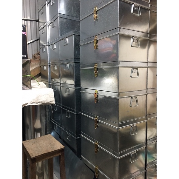 Hòm tôn kt D55cm x R34cm x C24cm.