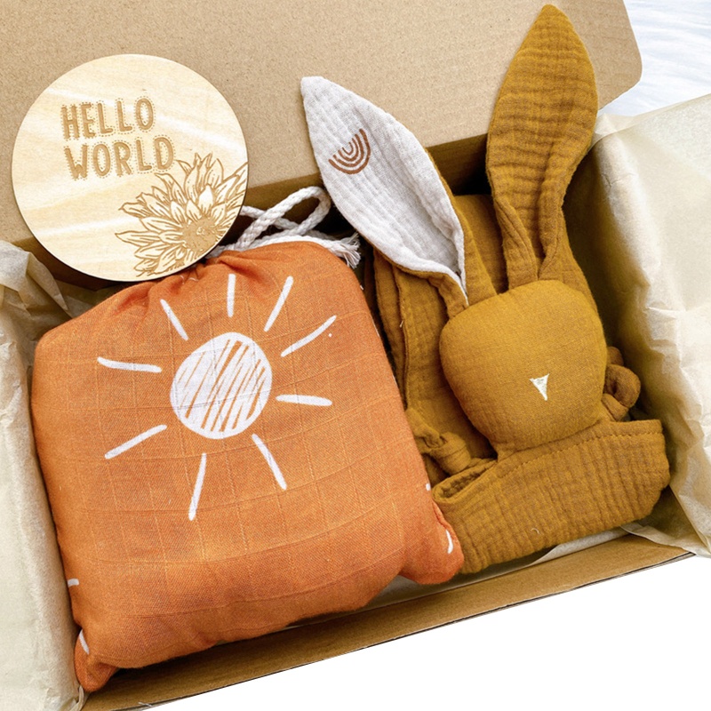 Bộ Tấm Lót Cũi Em Bé Bằng Cotton Chip Gỗ Kỷ Niệm