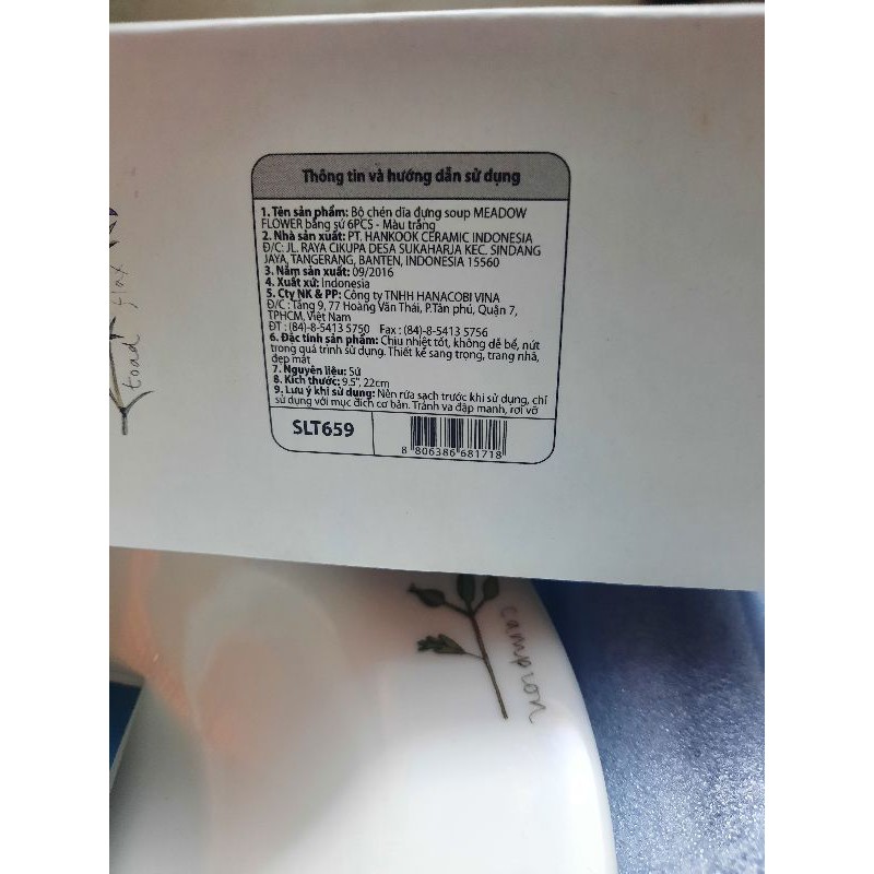 Bộ dĩa sứ cao cấp đựng soup Zen LocknLock SLT659