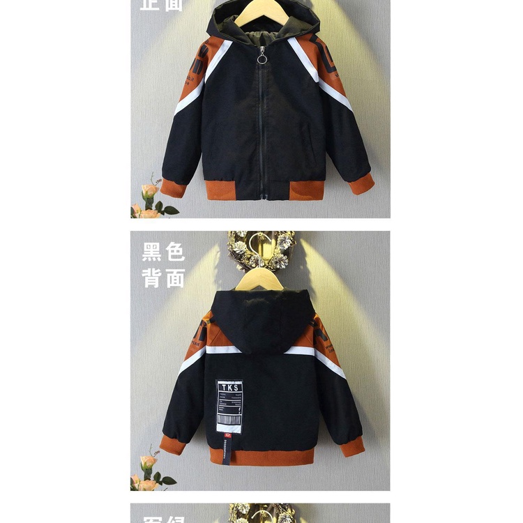 Áo khoác khóa kéo thời trang xuân thu Hàn Quốc mới dành cho bé trai 2021