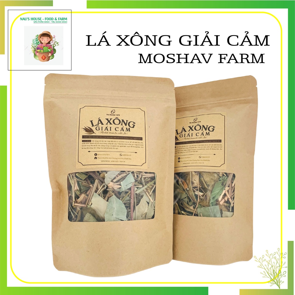 Lá Xông Giải Cảm - Lá xông sản phụ - tắm bé The Moshav Farm