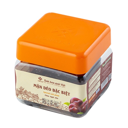 Ô mai  Mận dẻo đặc biệt Hồng Lam - Vị chua ngọt dẻo - Hộp,gói