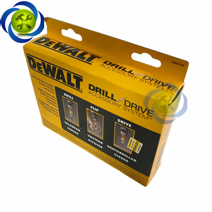 Bộ mũi khoan và đầu hít nam châm 12 chi tiết DeWalt DW2735P
