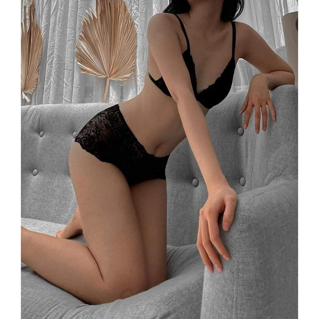 Đồ lót nữ đùi đen ALA BRALETTE thiết kế hàng ren cao cấp không gọng