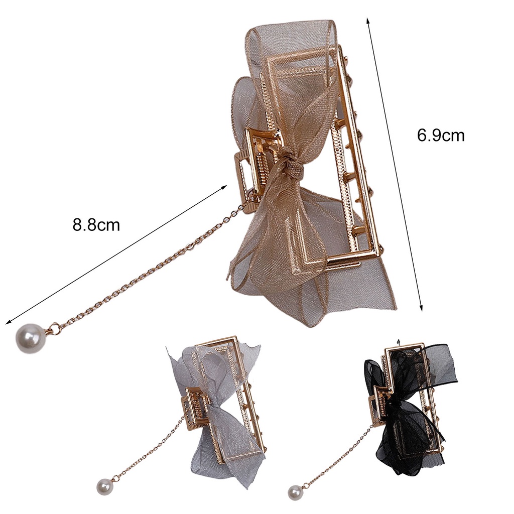 Kẹp tóc hình nơ thiết kế thoải mái dành cho nữ