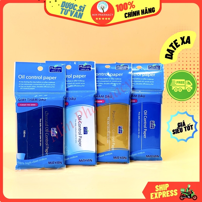 Giấy thấm dầu Mayan oil control paper  - Minpharmacy