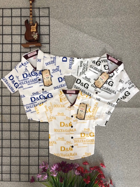 [ XẢ HÀNG ] áo sơ mi tay ngắn bé trai, chất vải đẹp, mịn, mát, co dãn cực tốt, đủ màu như hình