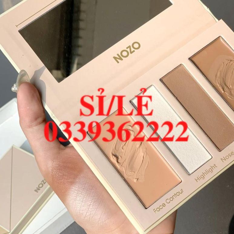 [ CHÍNH HÃNG ] Bảng tạo khối 4 ô dạng kem và phấn lì kết hợp Nozo Contouring HAIANHSHOP