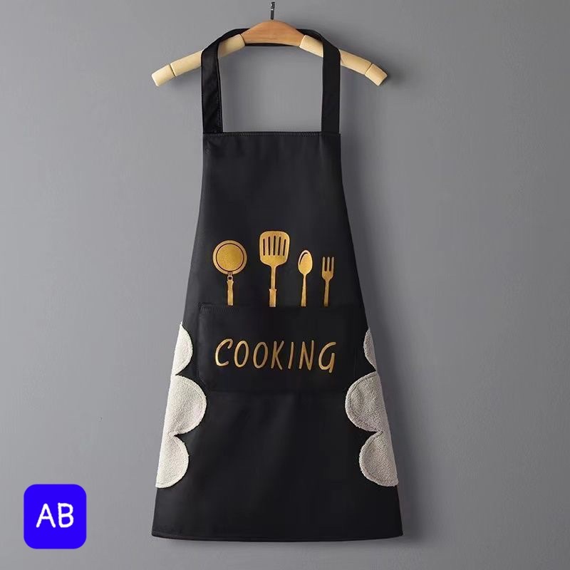Tạp dề cooking chống thấm nước có túi đựng và lau tay tiện lợi