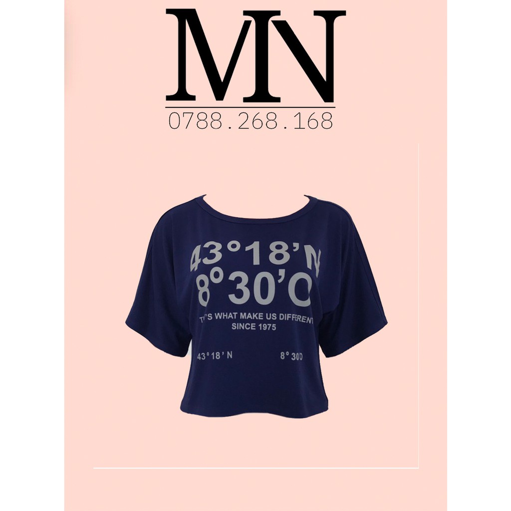 Áo croptop in form rộng cánh dơi 3 màu