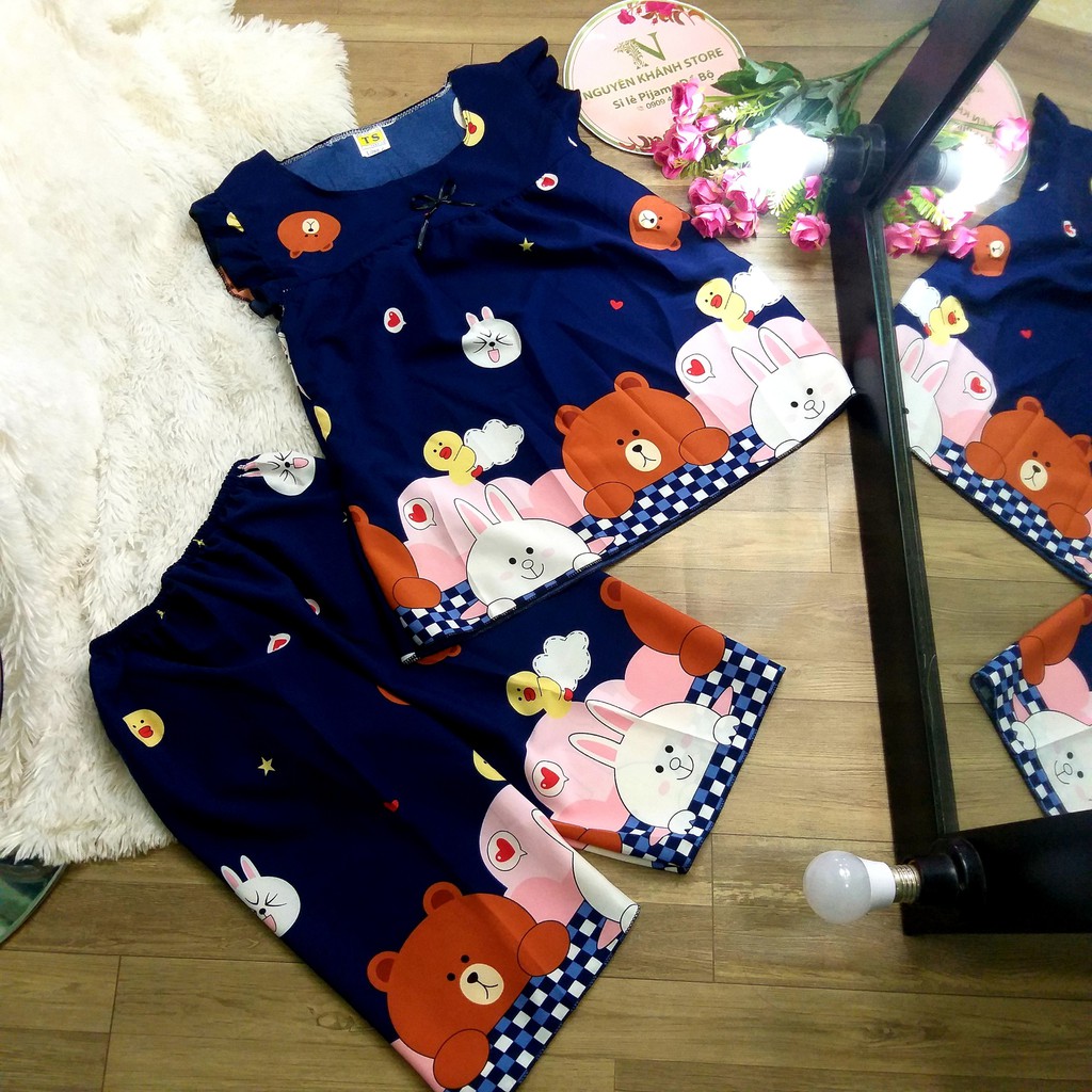 SET BỘ LỬNG VẢI LỤA HÀN SIÊU XỊN MỀM MẠI SIÊU MÁT FREESIZE DƯỚI 53kg [GIAO ĐÚNG MÀU, MẪU HOẠT HÌNH NGẪU NHIÊN] | BigBuy360 - bigbuy360.vn