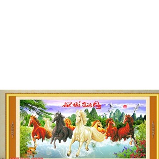 Tranh Thêu Chữ Thập Mã Đáo Thành Công 222938, 116x63cm, chưa thêu