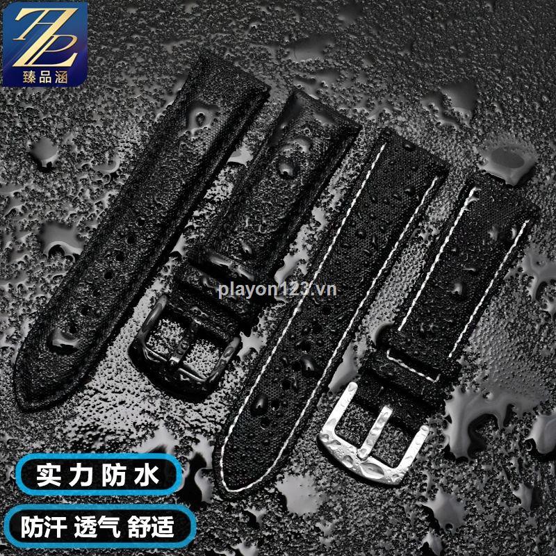 Dây đeo đồng hồ Blancpain Fifty Hunts Seiko No. 5 Water Ghost Citizen BM8475 bằng nylon canvas cho nam