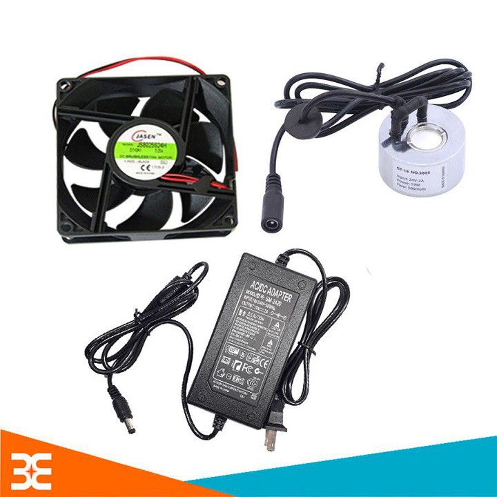 Combo Động Cơ Phun Sương GT-18 Zin Không Led và Nguồn 24V-2A