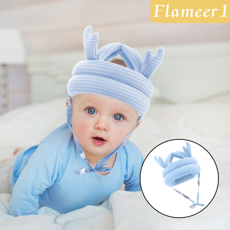 Mũ Bảo Vệ Đầu Bằng Cotton Mềm Thoáng Khí Chống Va Chạm Khi Tập Bò Hàng 1-5 Tuổi Dành Cho Trẻ Em