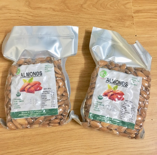 Hạnh nhân sống tách vỏ làm sữa 500g