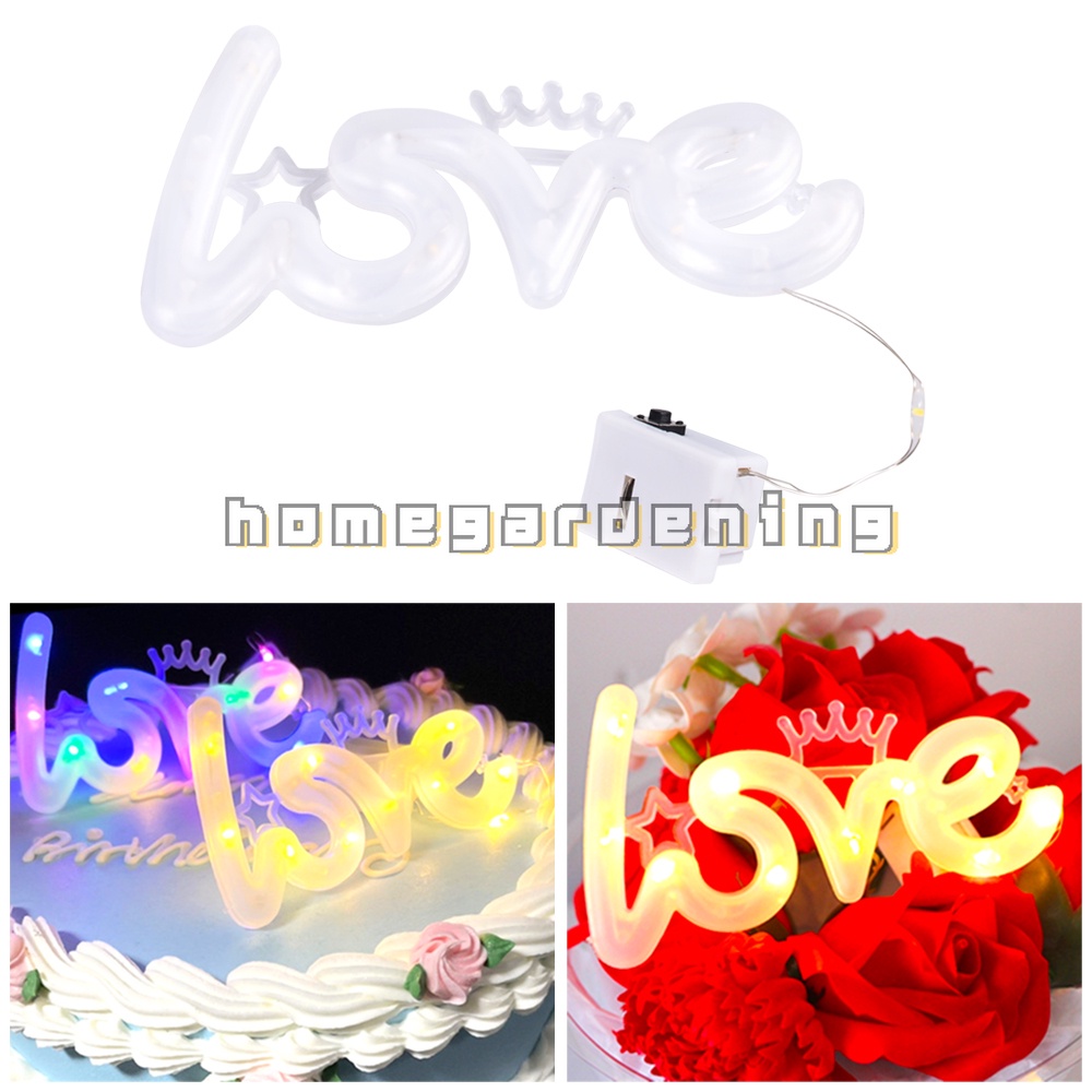 Đèn LED Neon Hình Chữ Love Dùng Trang Trí Tiệc Cưới/Sinh Nhật