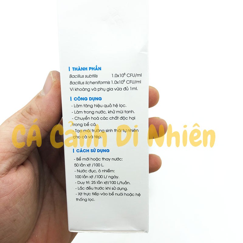 Vi sinh làm trong nước CLEAR cho hồ cá và tép cảnh KOIKA 105 ML