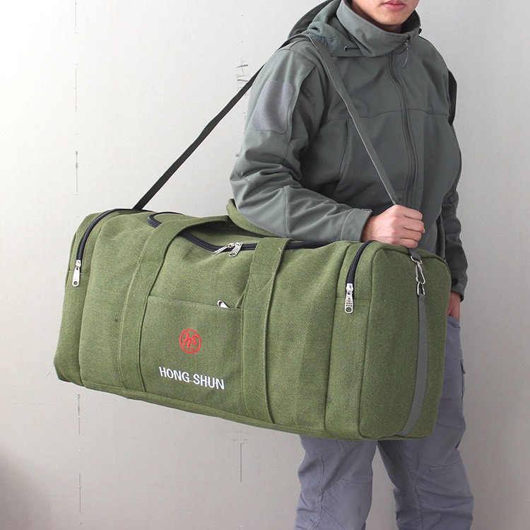 Túi du lịch dạng túi trống T103 20&amp;27inch đựng đồ hành lý vali (Kaki-Xanh-Đen)
