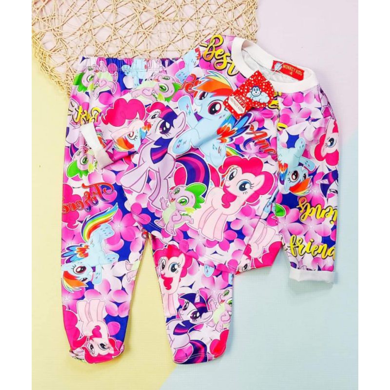 Bộ lạnh dài tay Pony Monkey Kids size 2-8