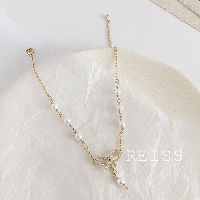 Vòng Tay Đính Ngọc Trai Xinh Xắn Theo Phong Cách Hàn Quốc Cho Nữ