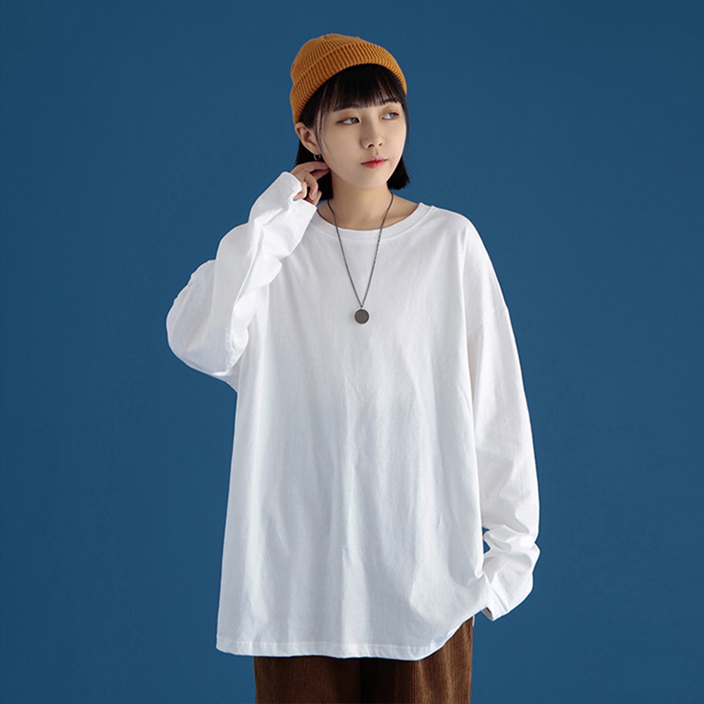 [Freeship đơn từ 0đ] Áo thun dài tay thu đông dáng oversize unisex Sunnie