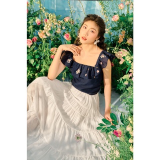 OLV - Áo Lacey Ruffle Embro Top