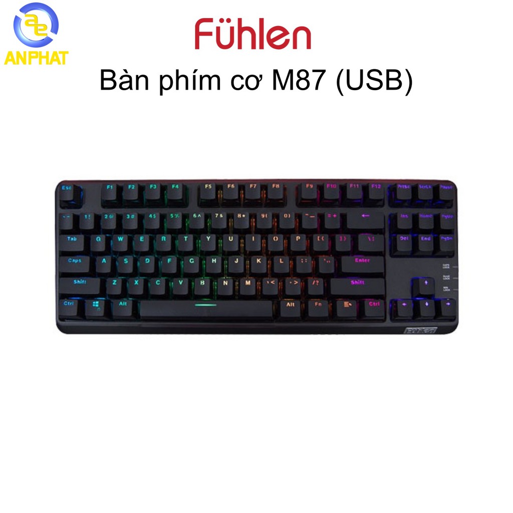 Bàn phím cơ Fuhlen M87s RGB - Hàng chính hãng