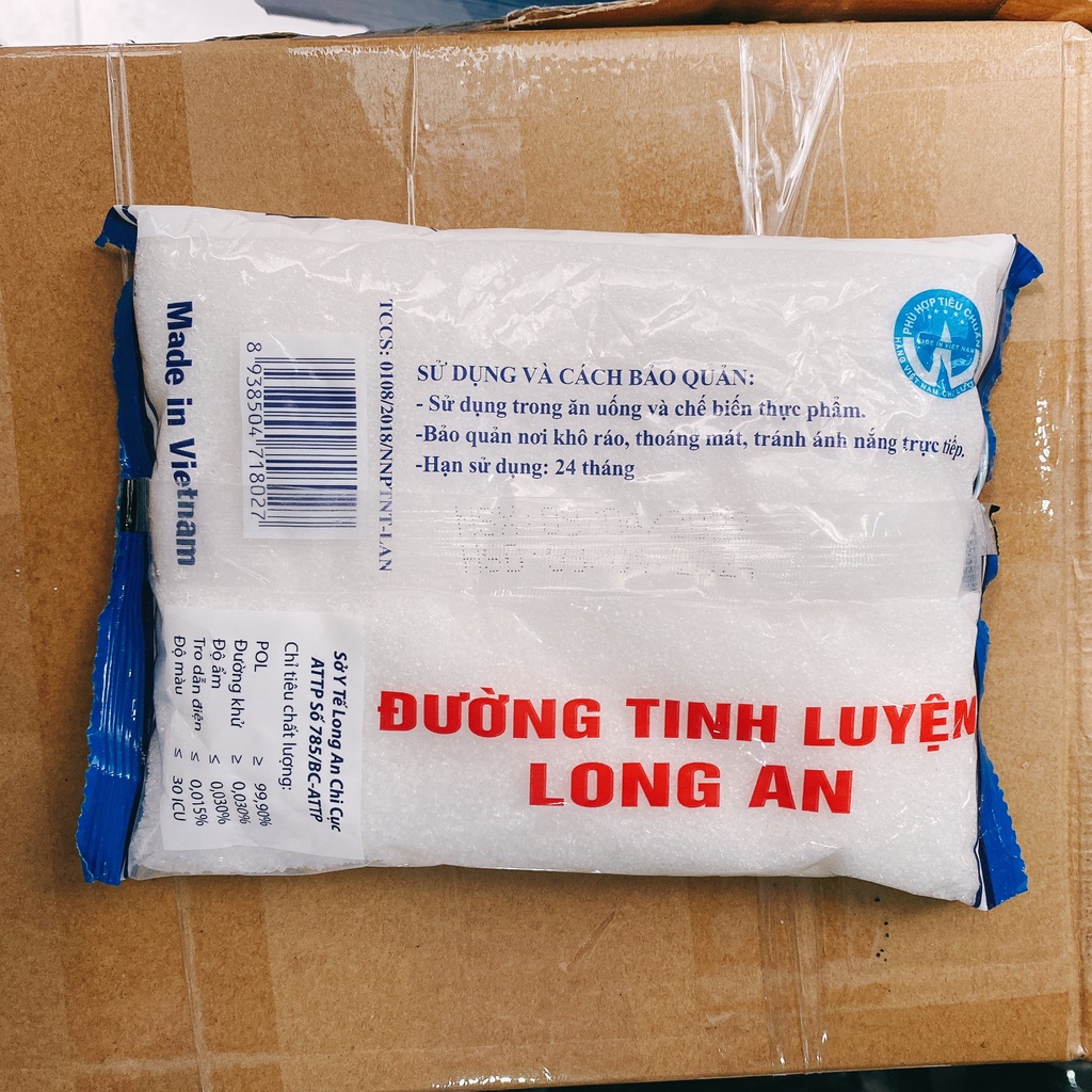 Combo 6 bịch đường cát trắng tinh luyện Long An