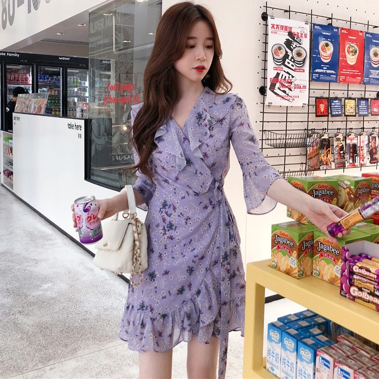 Đầm Váy Hoa Nhí Moran Ulzzang - New arrival 2019
