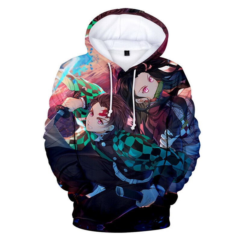 Áo Khoác Hoodie In Hình Anime Demon Slayer: Kimetsu no Yaiba