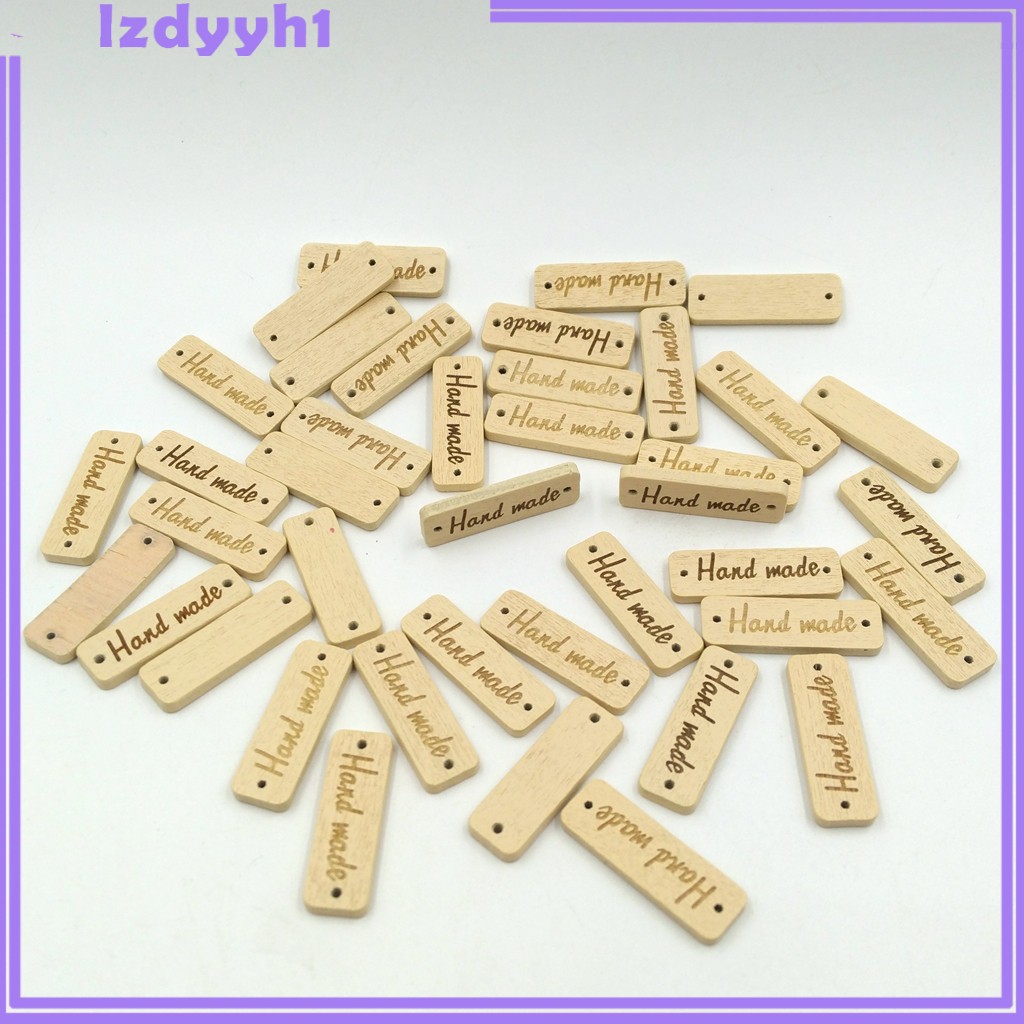 Set 50 Nút Gỗ 30mm Trang Trí Sổ Tay Diy