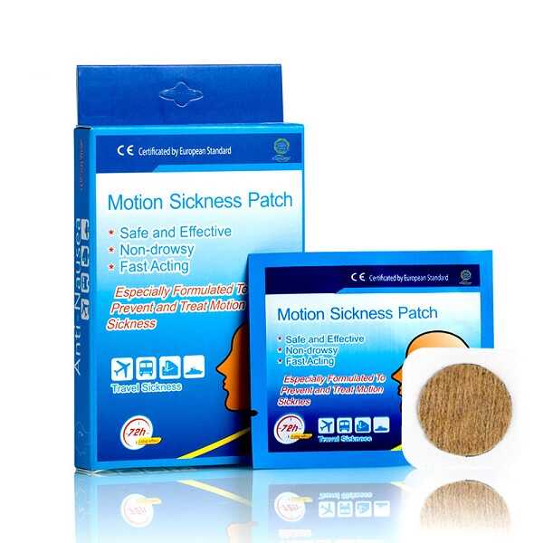 Miếng dán chống say tàu xe Motion Sickness Patch - Giảm buồn nôn, ói, chóng mặt, mệt mỏi, khi đi ô tô, máy bay, tàu hỏa