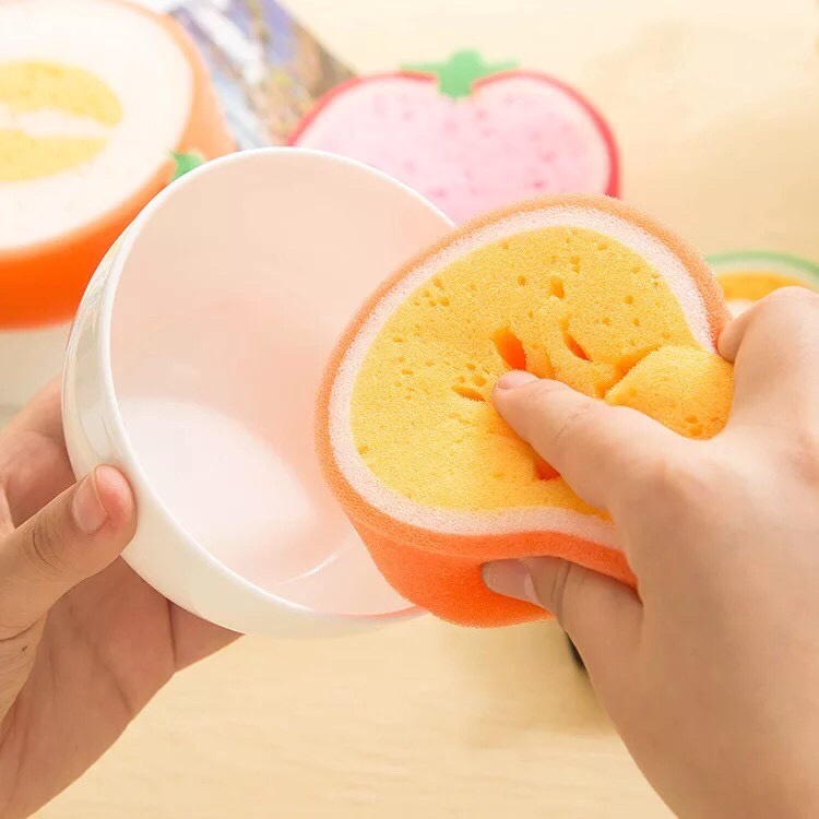 Miếng mút rửa chén hình trái cây siêu cute - GIAO NGẪU NHIÊN AUG065