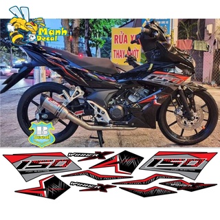 Ten rời xe winner X sọc đỏ đen