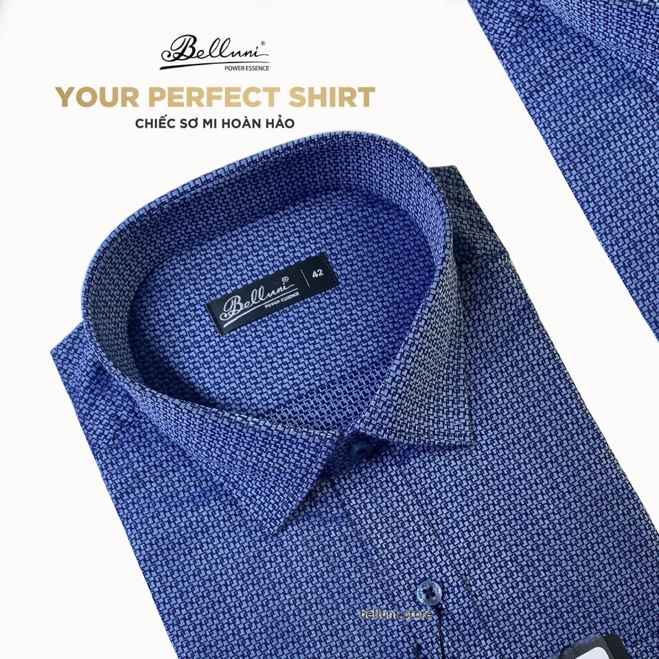 BELLUNI - ÁO SƠ MI NAM DÀI TAY CÔNG SỞ THƯƠNG HIỆU THỜI TRANG BELLUNI (149.B1)