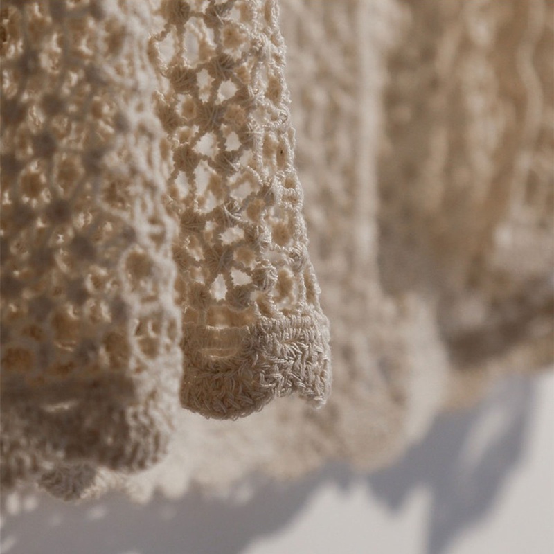 Áo Khoác Cardigan Dệt Kim Mỏng Tay Loe Dài Hở Phía Trước Thời Trang Đi Biển Cho Nữ