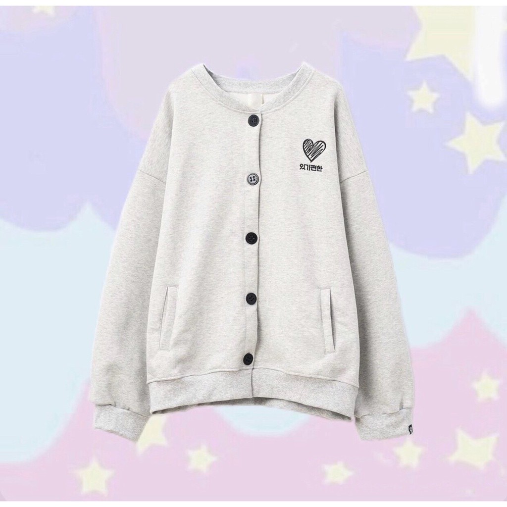 Áo Cardigan TRÁI TIM COZY Ulzzang Unisex ( Có TAG ở cổ tay ) 1hitshop | BigBuy360 - bigbuy360.vn